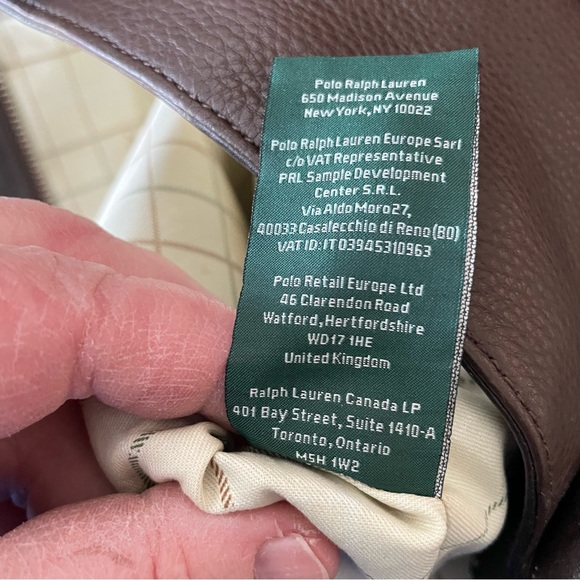 Lauren Ralph Lauren Dark Brown Leather Tote - Picture 8 of 8